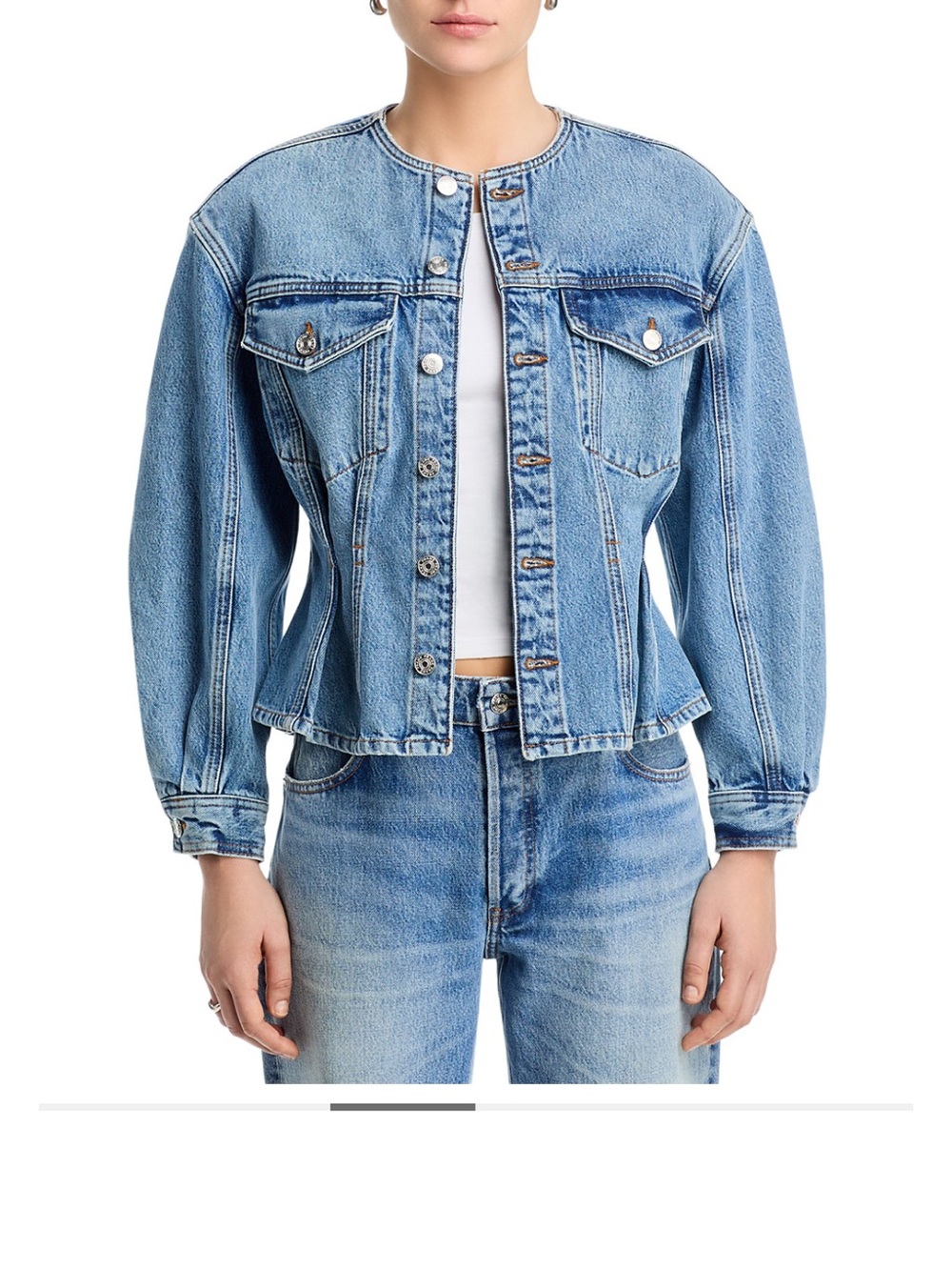 FRAME The Nipped Collarless Jacket
